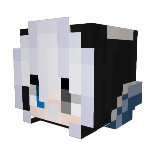 _squibss Minecraft avatar head, 3D render