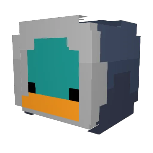_squorp_ Minecraft avatar head, 3D render