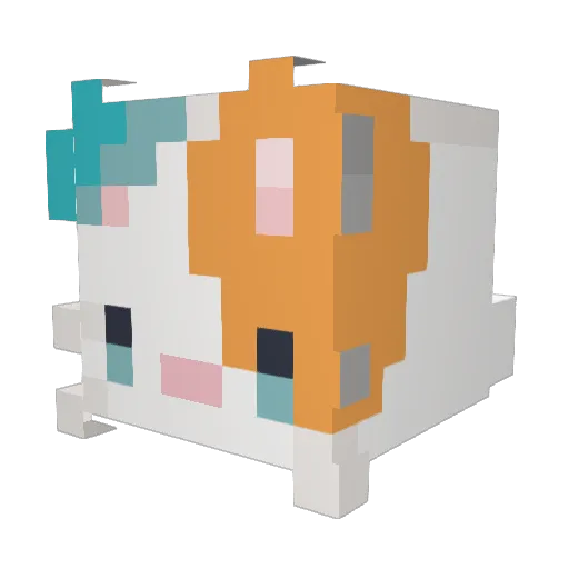_sstdss Minecraft avatar head, 3D render