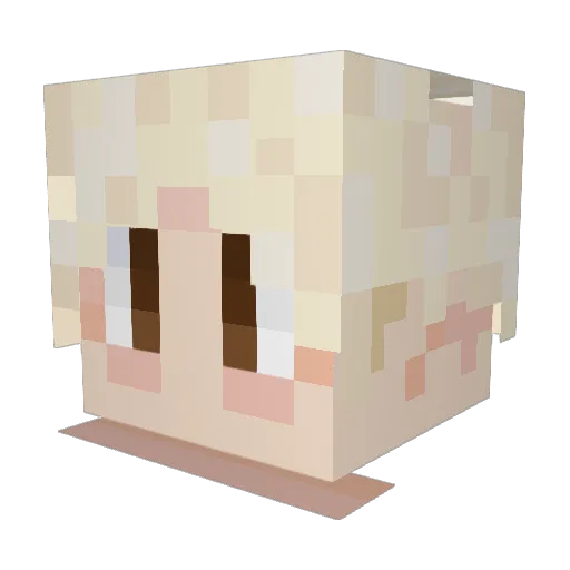 _starchi_ Minecraft avatar head, 3D render