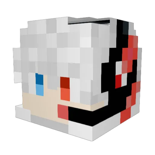 _starshadow_ Minecraft avatar head, 3D render