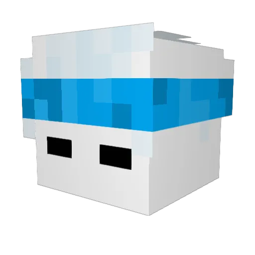 _static14 Minecraft avatar head, 3D render