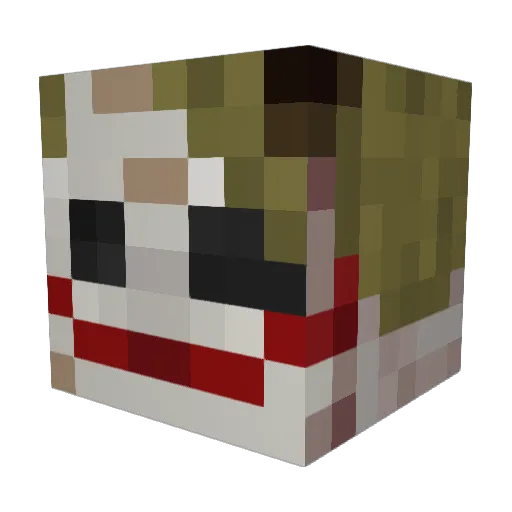 _steezyy Minecraft avatar head, 3D render