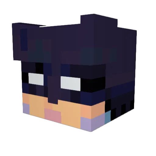 _steiny_ Minecraft avatar head, 3D render