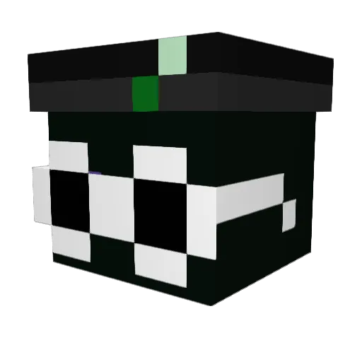 _strach_ Minecraft avatar head, 3D render