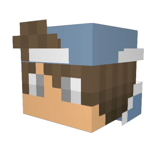 _streamsnipe_ Minecraft avatar head, 3D render