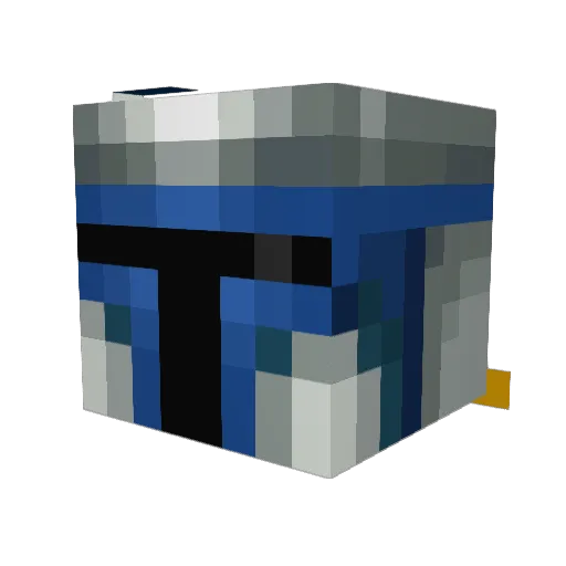 _striix_ Minecraft avatar head, 3D render
