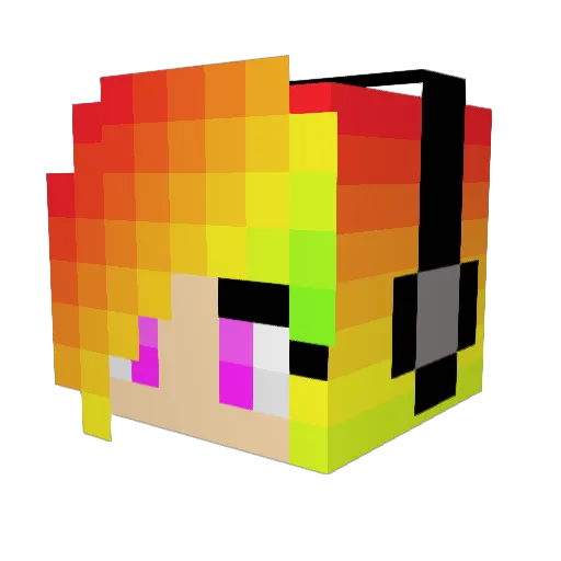 _sukuyomi_ Minecraft avatar head, 3D render