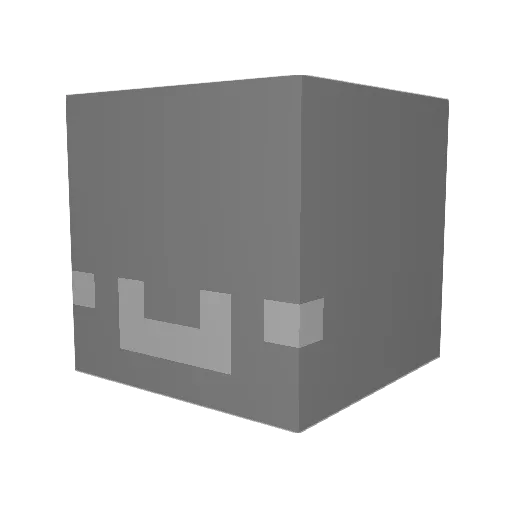 _sunke_ Minecraft avatar head, 3D render