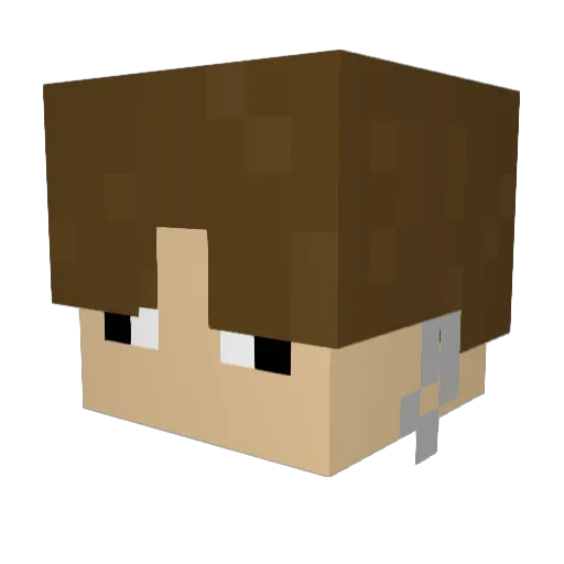 _suram_ Minecraft avatar head, 3D render