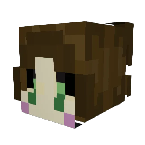 _suthers_ Minecraft avatar head, 3D render