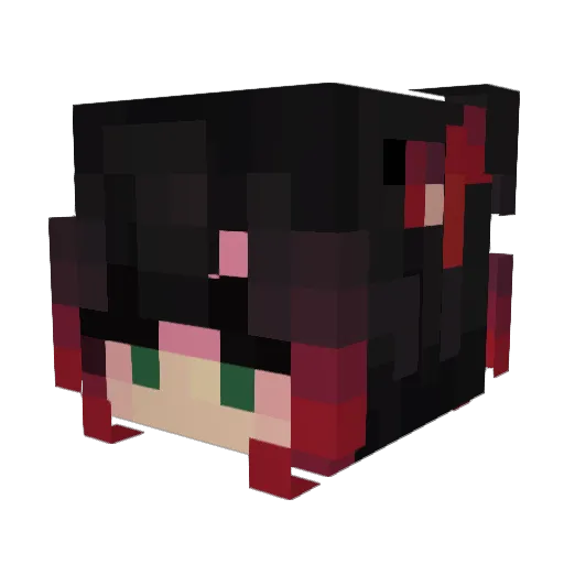 _suzanne13_ Minecraft avatar head, 3D render