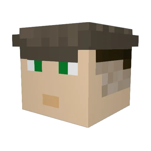 _svckfreeboss_ Minecraft avatar head, 3D render
