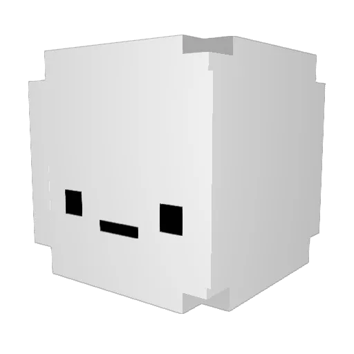 _sxnoo9 Minecraft avatar head, 3D render