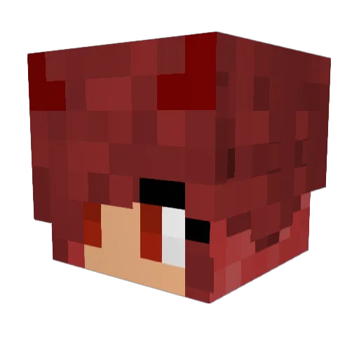 _sxrxh07_ Minecraft avatar head, 3D render