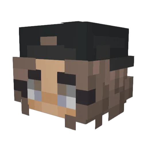 _sxssy_ Minecraft avatar head, 3D render