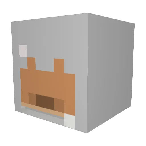 _syNex_ Minecraft avatar head, 3D render