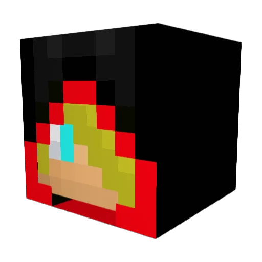_syara_ Minecraft avatar head, 3D render