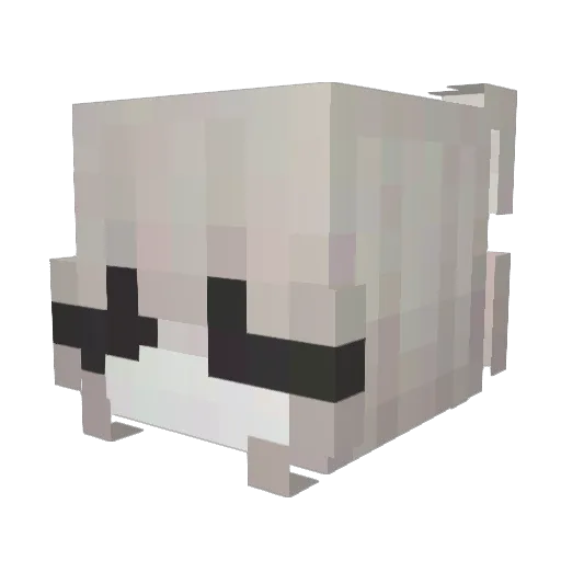 _syllll Minecraft avatar head, 3D render