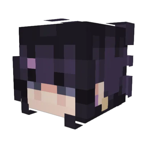 _syna Minecraft avatar head, 3D render