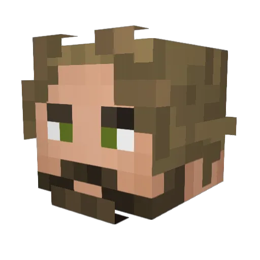 _szaman_ Minecraft avatar head, 3D render