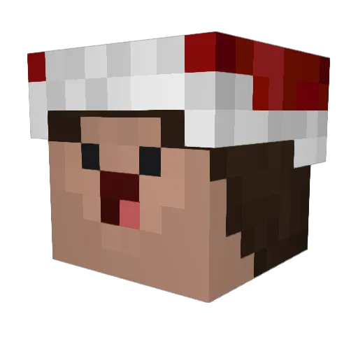 _taiger96_ Minecraft avatar head, 3D render