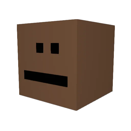 _taruG Minecraft avatar head, 3D render
