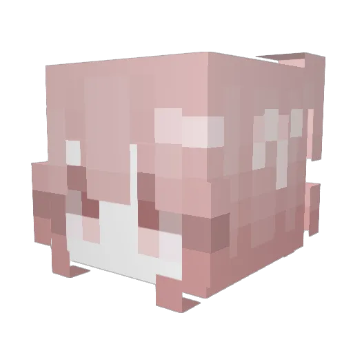 _tessaa__ Minecraft avatar head, 3D render