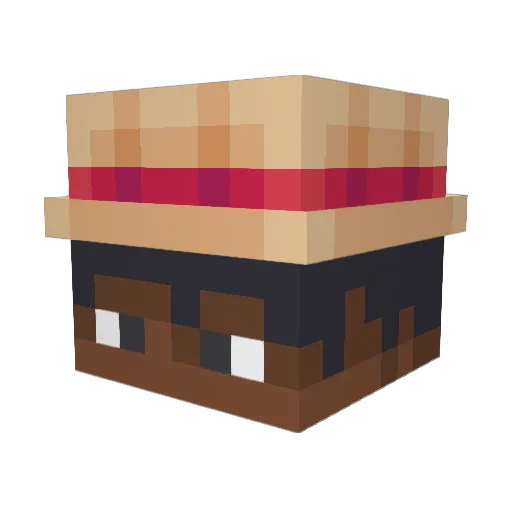 _thatonedude Minecraft avatar head, 3D render