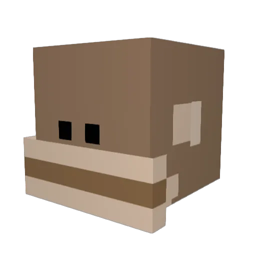 _the_lorax_ Minecraft avatar head, 3D render