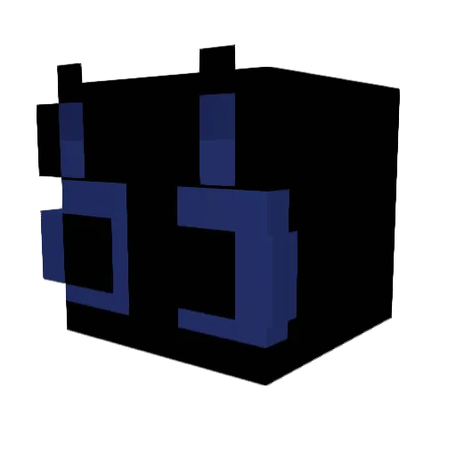 _thebluesky_ Minecraft avatar head, 3D render