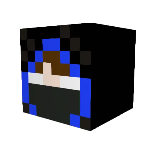 _thedarklegend_ Minecraft avatar head, 3D render