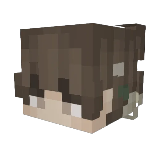 _thelukys Minecraft avatar head, 3D render