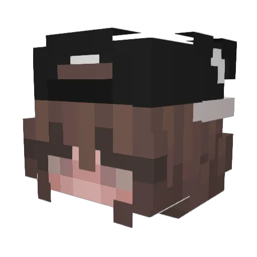 _thicccy_ Minecraft avatar head, 3D render