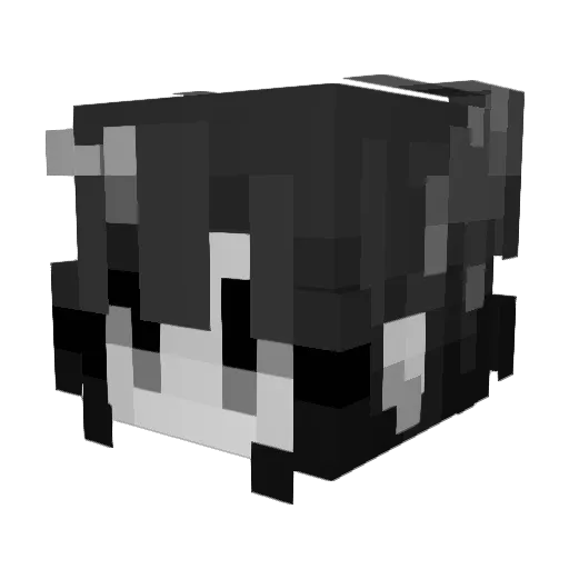 _thing1 Minecraft avatar head, 3D render