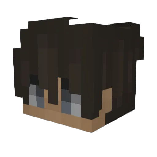 _thsnox_ Minecraft avatar head, 3D render