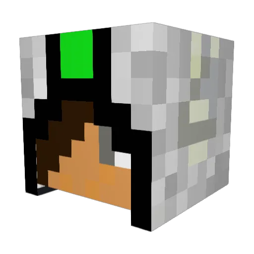 _til4 Minecraft avatar head, 3D render