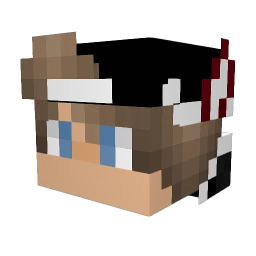 _tim_0903 Minecraft avatar head, 3D render