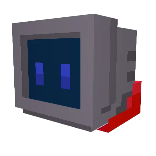 _tom_tv Minecraft avatar head, 3D render
