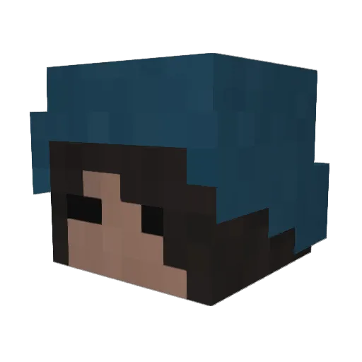 _tombs Minecraft avatar head, 3D render