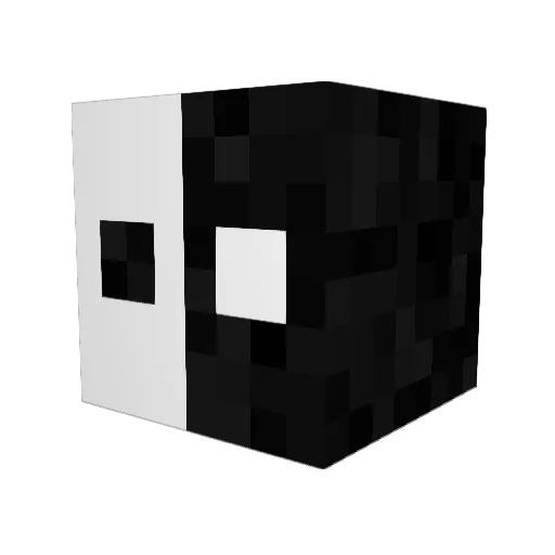 _tool Minecraft avatar head, 3D render