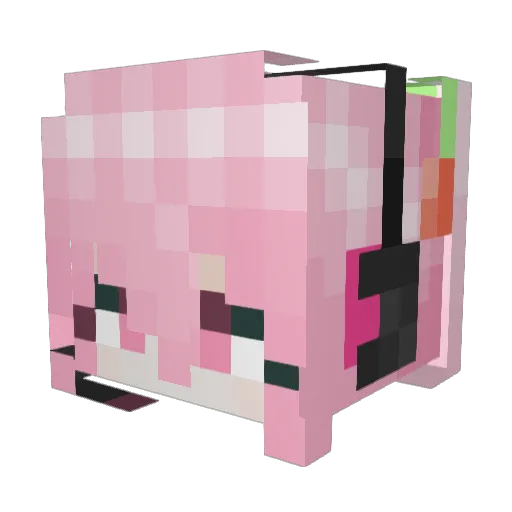 _traigo_ Minecraft avatar head, 3D render