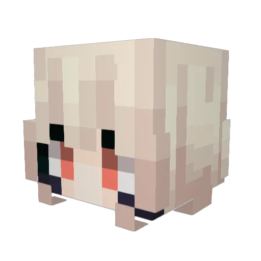 _trealo Minecraft avatar head, 3D render