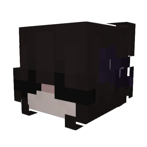_trilxgy Minecraft avatar head, 3D render