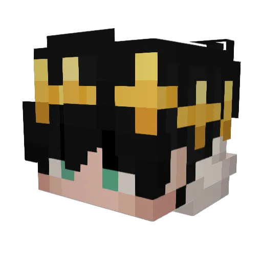 _u_r_noob Minecraft avatar head, 3D render