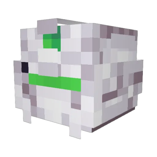 _unicor Minecraft avatar head, 3D render