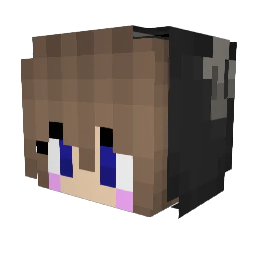 _unicorn_04 Minecraft avatar head, 3D render