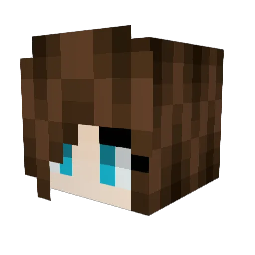 _unikitty Minecraft avatar head, 3D render
