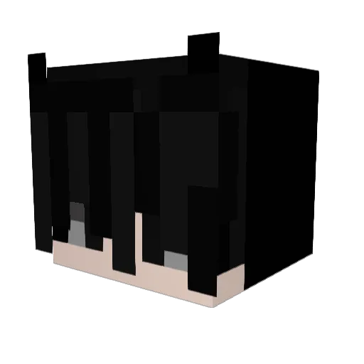 _v0id_exe Minecraft avatar head, 3D render