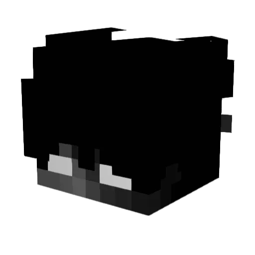 _v2lx Minecraft avatar head, 3D render